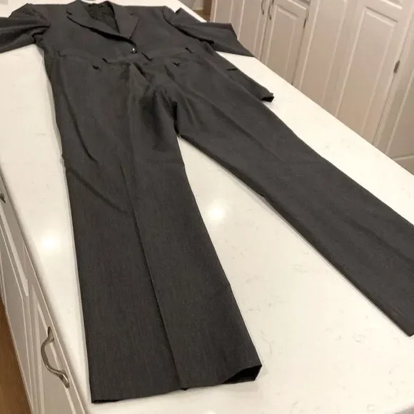 Banana Republic dark Gray Wool Classic Two Button Suit Set 42L 32x34